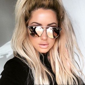 Quay Rose Gold Sunglasses